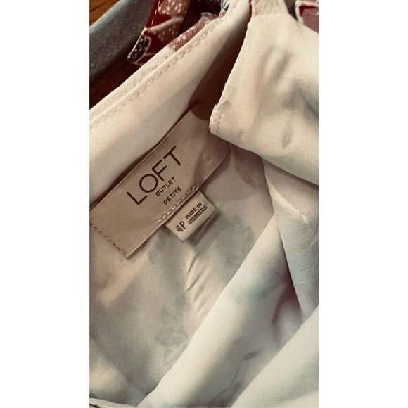 Ann Taylor Loft Floral Sundress Dress Size 4 Petite - Picture 7 of 9